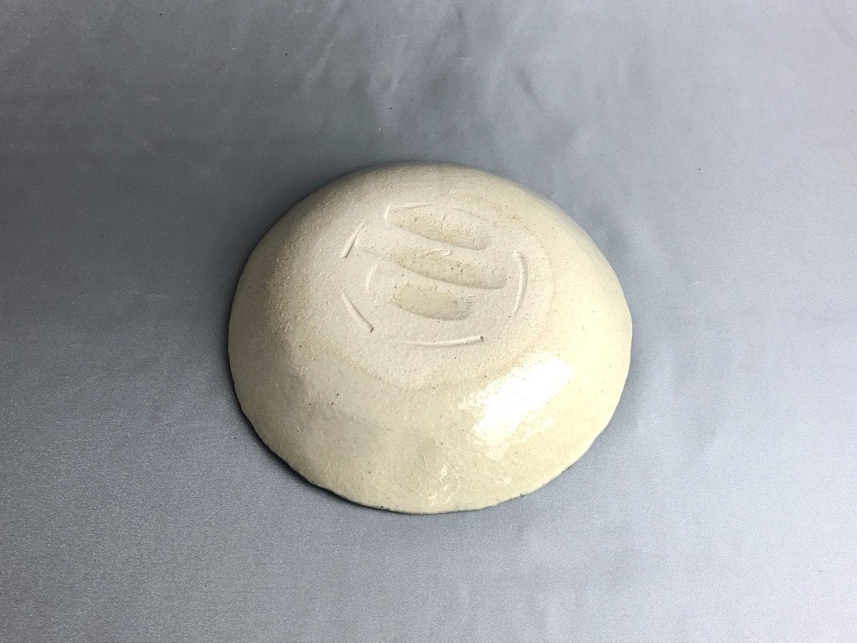 安南赤絵唐草6寸菊鉢【日比野正明】