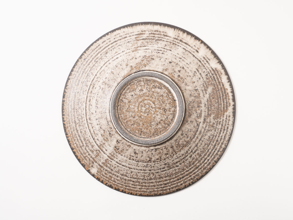 縄目リム皿 大 白【山本雅則ex25】