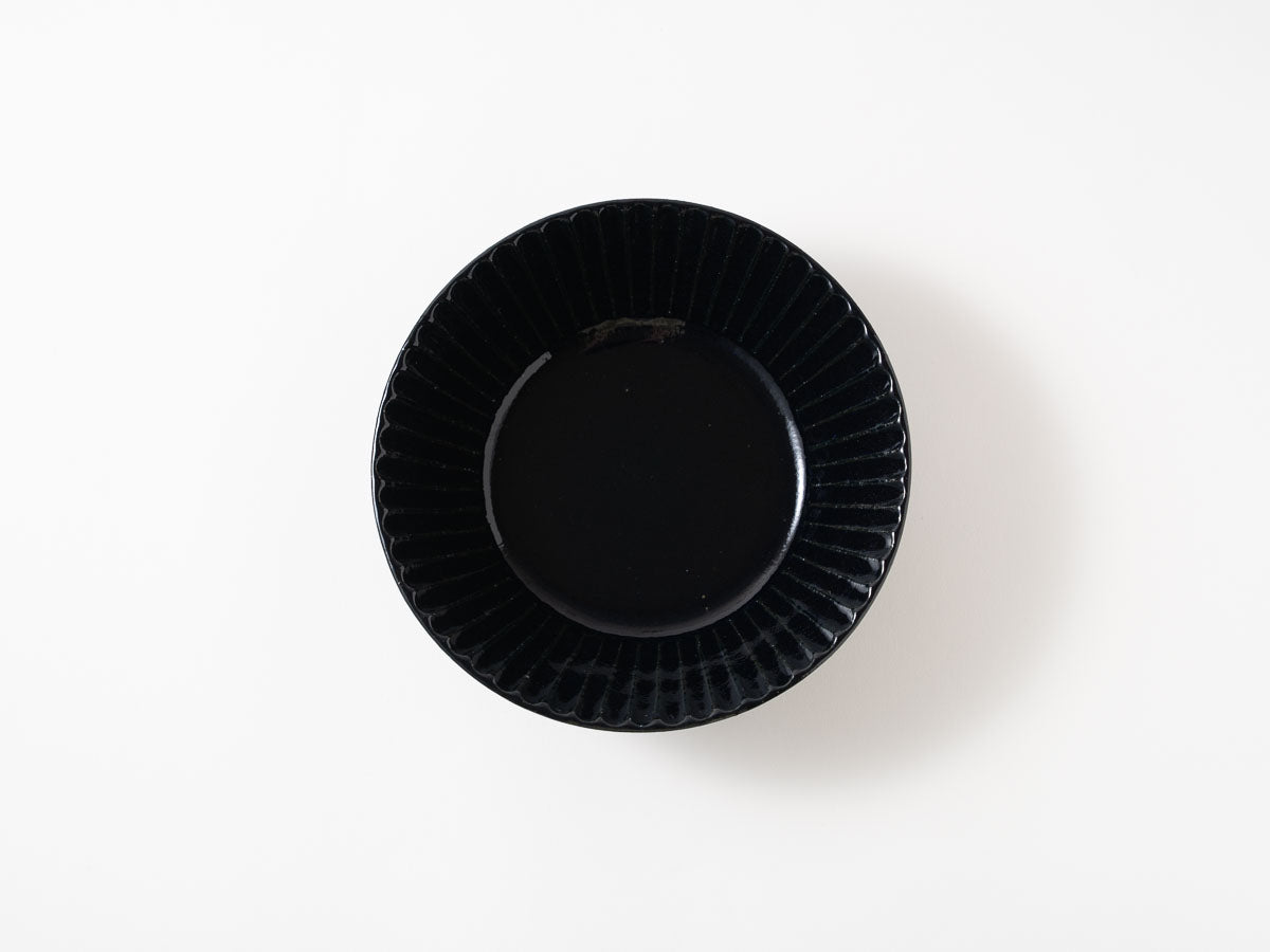 ルリ釉鎬平鉢(中)【加藤仁志】