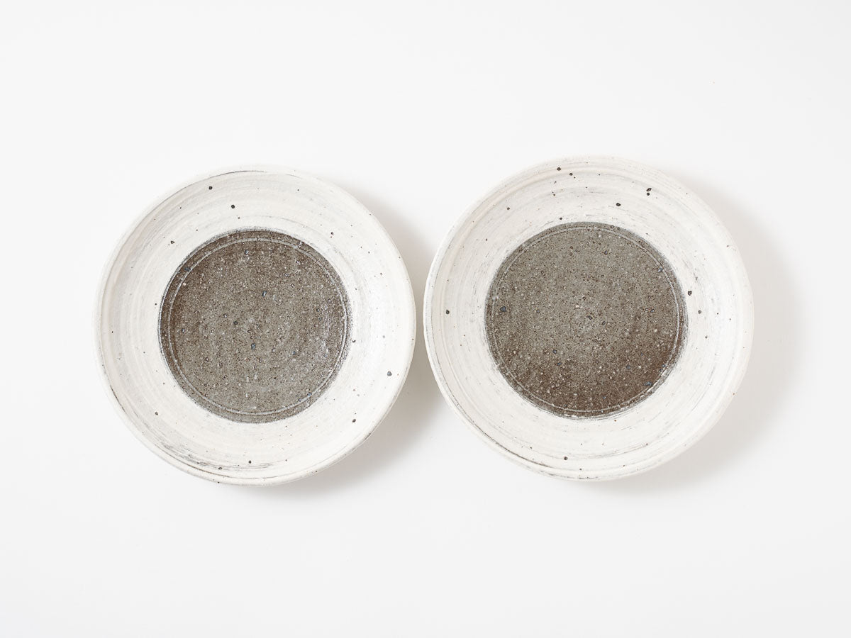 刷毛目皿17cm【加藤仁志】