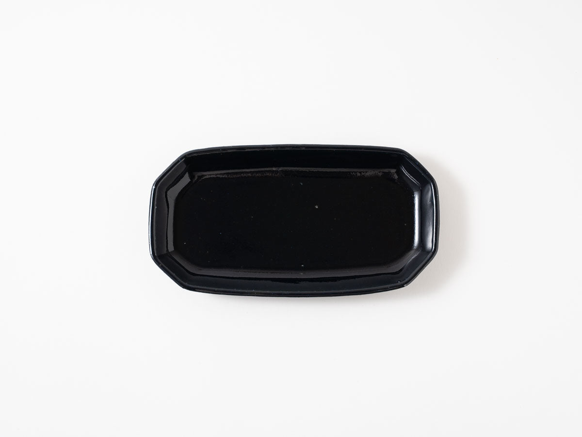 ルリ釉長方皿【加藤仁志】