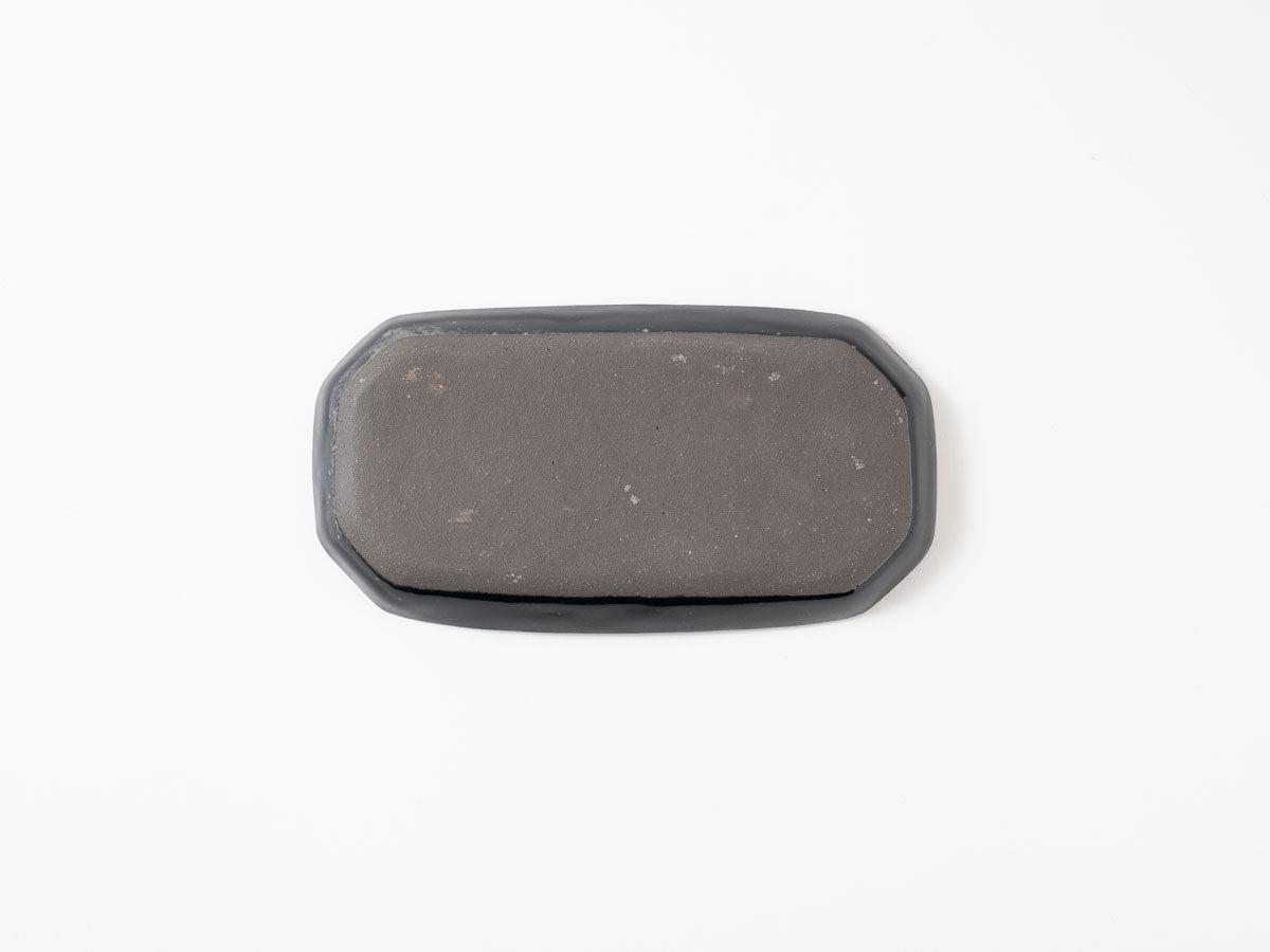 ルリ釉長方皿【加藤仁志】