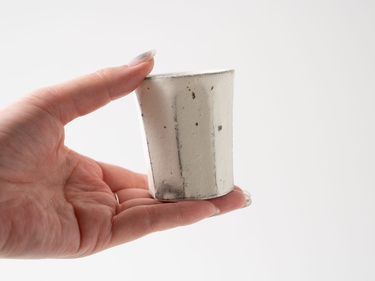 粉引面取カップSS【加藤仁志】