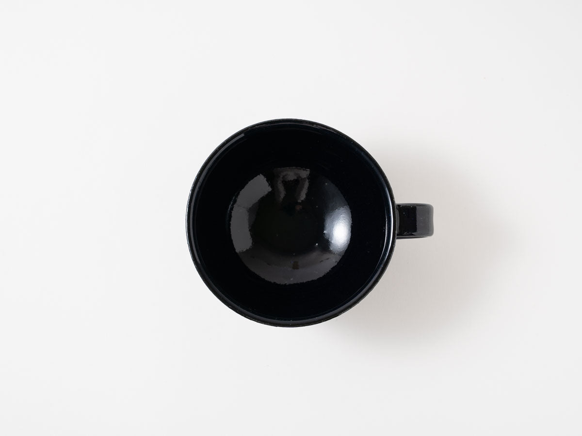 ルリ釉鎬スープカップ【加藤仁志】