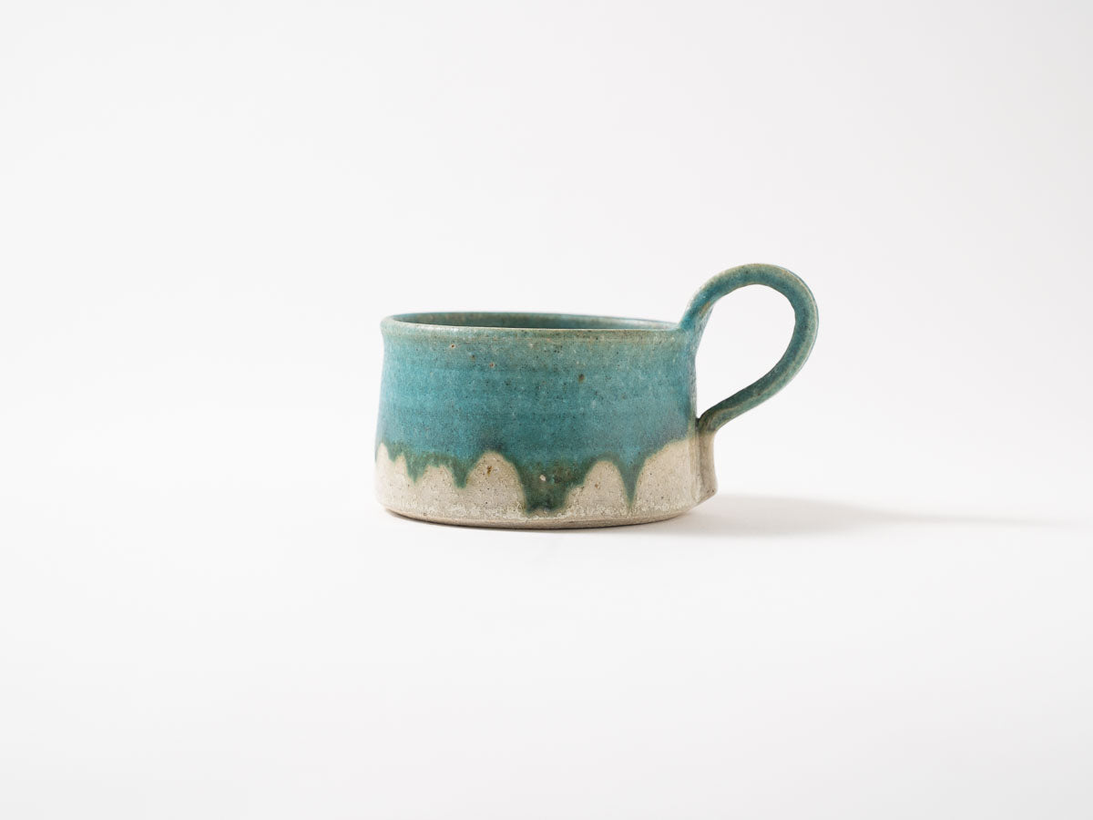 上手スープカップ 青【藤原純ex25】