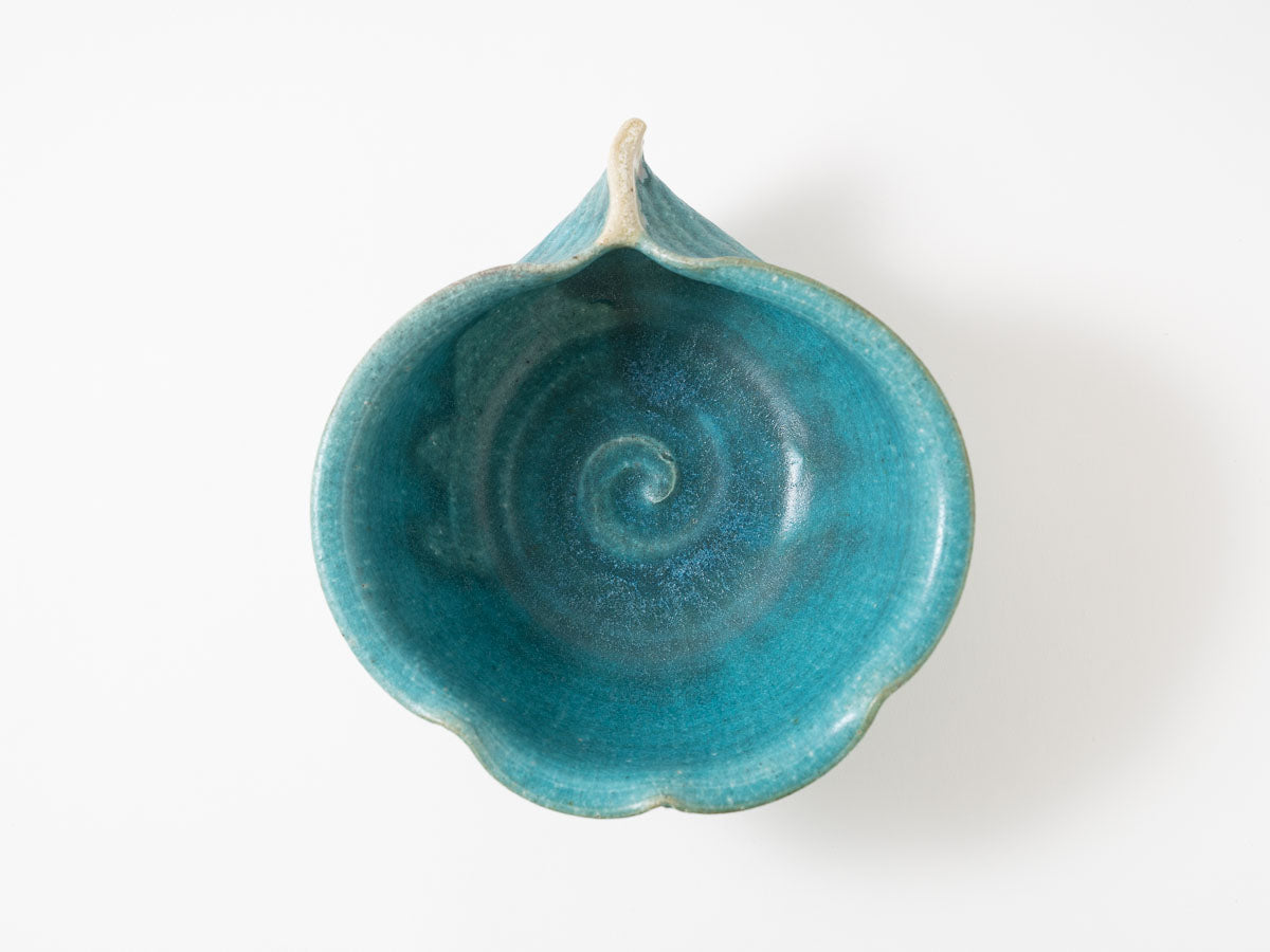 りんご鉢 特大 青【藤原純ex25】