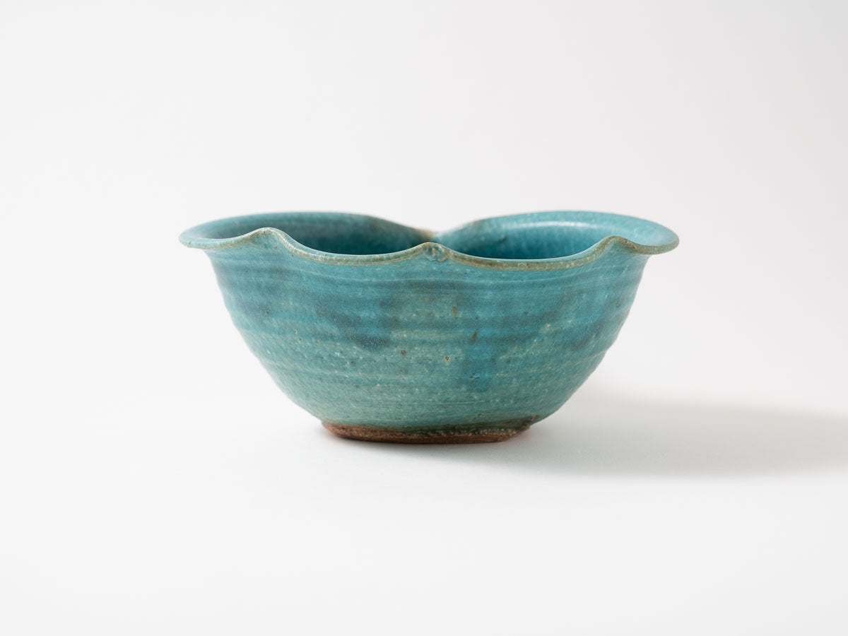 りんご鉢 特大 青【藤原純ex25】