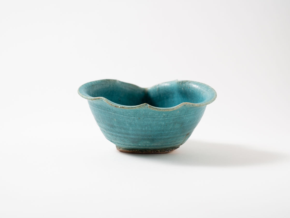 洋ナシ鉢 L 青【藤原純ex25】