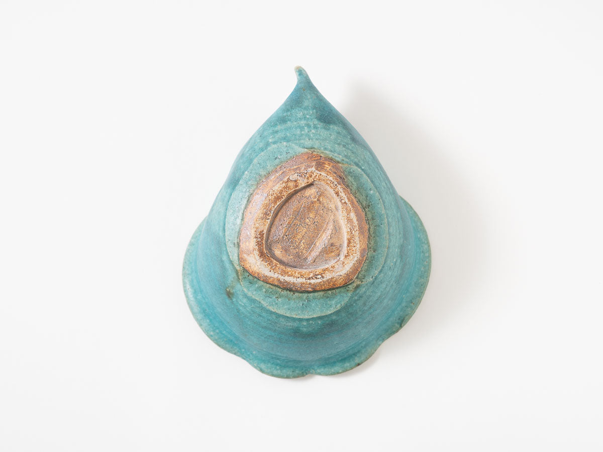 洋ナシ鉢 L 青【藤原純ex25】