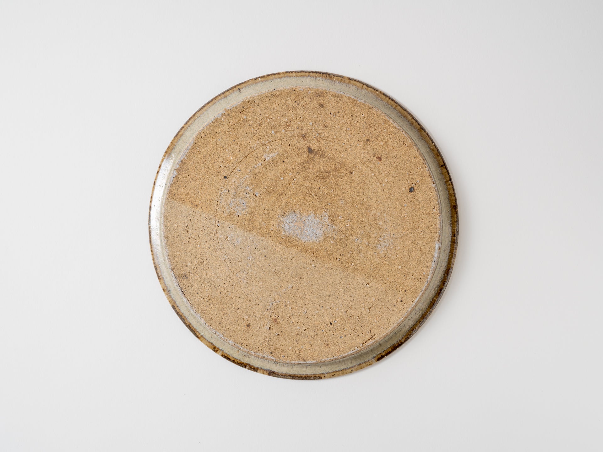 ワラ灰結晶釉7寸プレート【髙橋祐也】