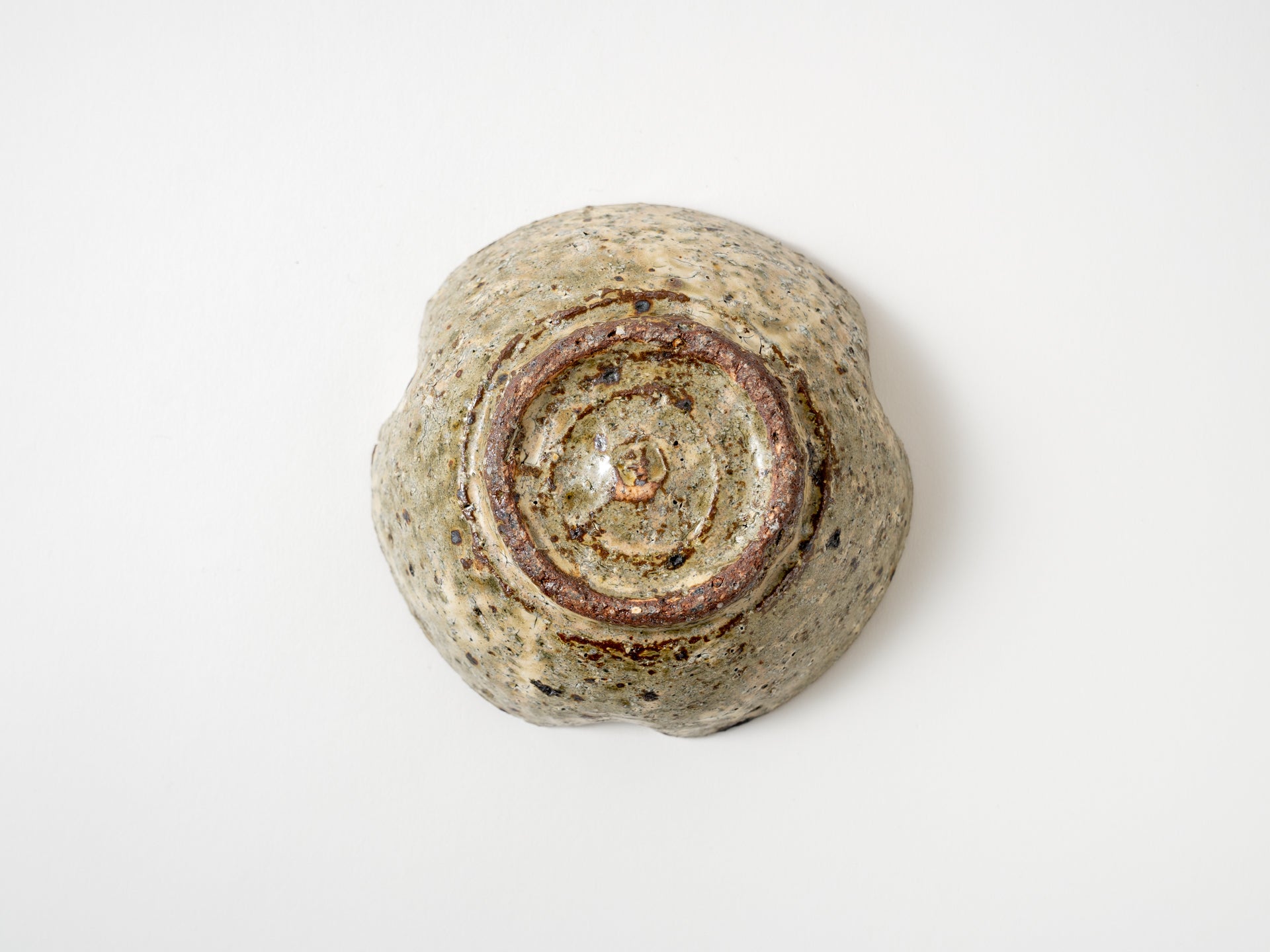 黄瀬戸三つ葉鉢【小辻真一】