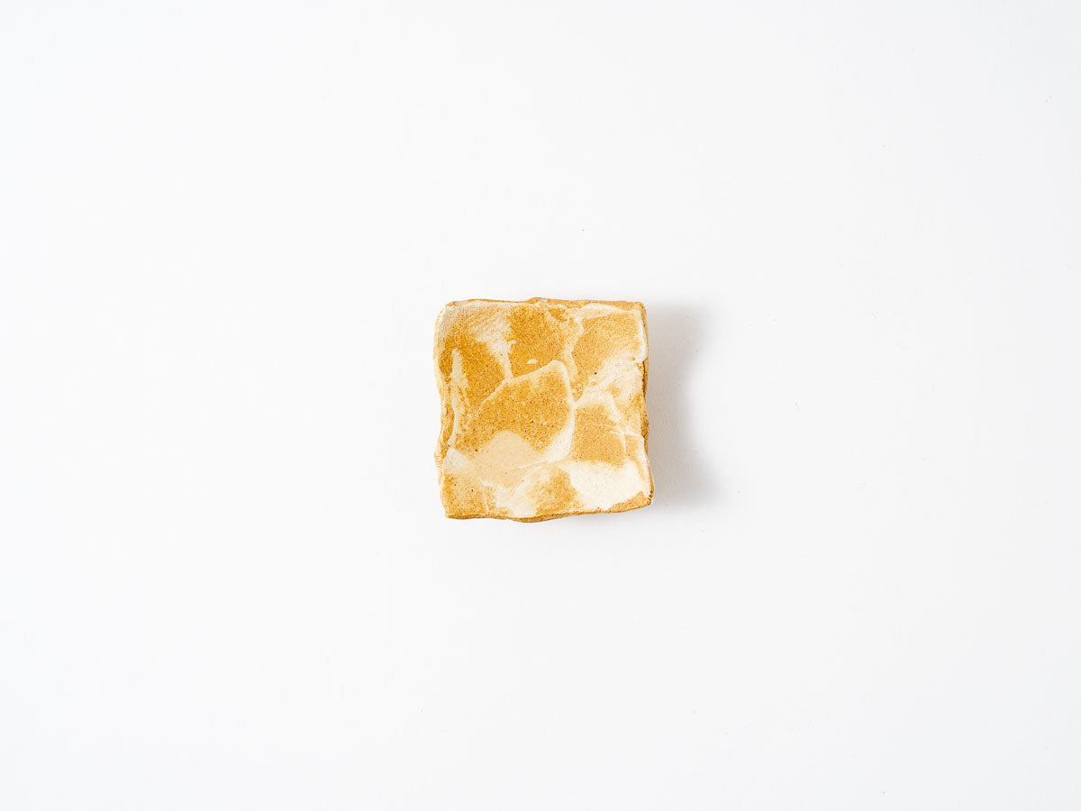 乱掻(黄)四方箸置【梶原妙子】