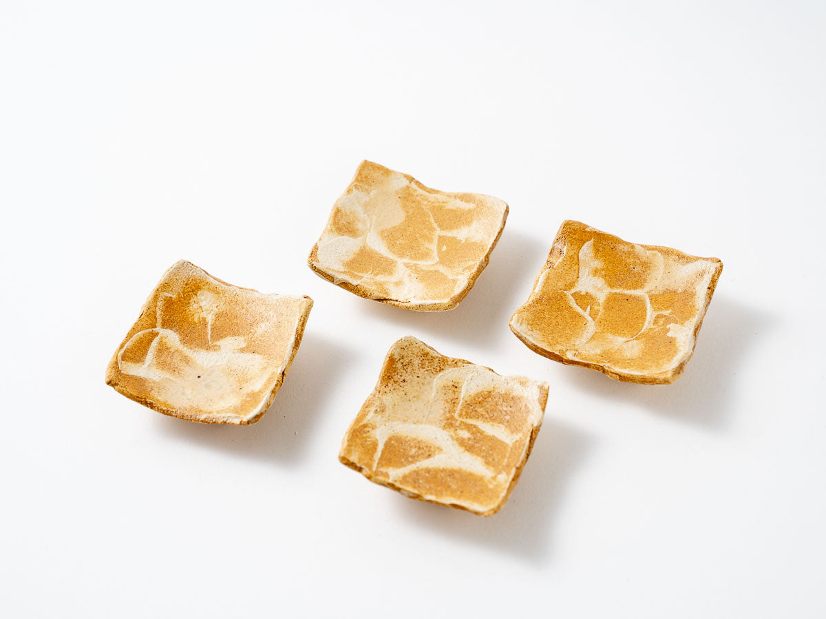 乱掻(黄)四方箸置【梶原妙子】