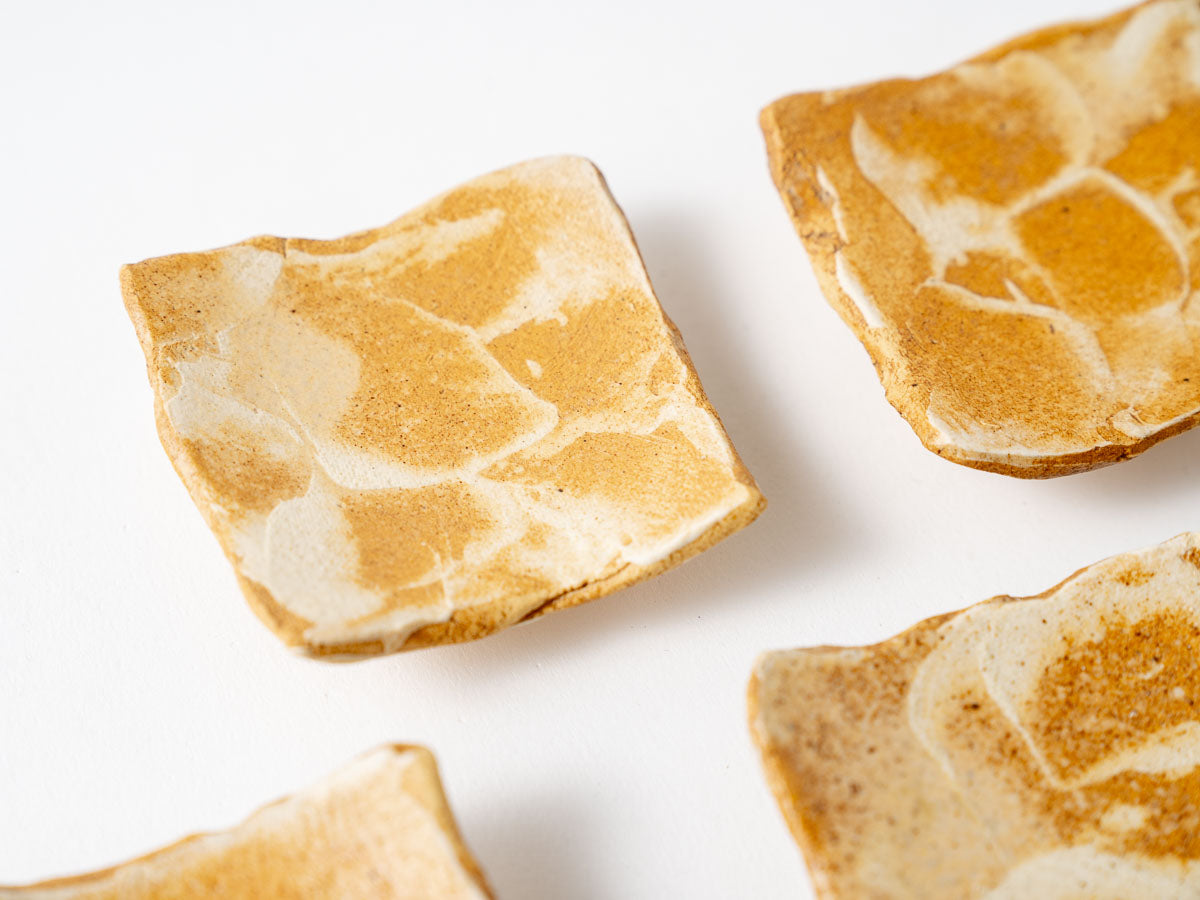 乱掻(黄)四方箸置【梶原妙子】