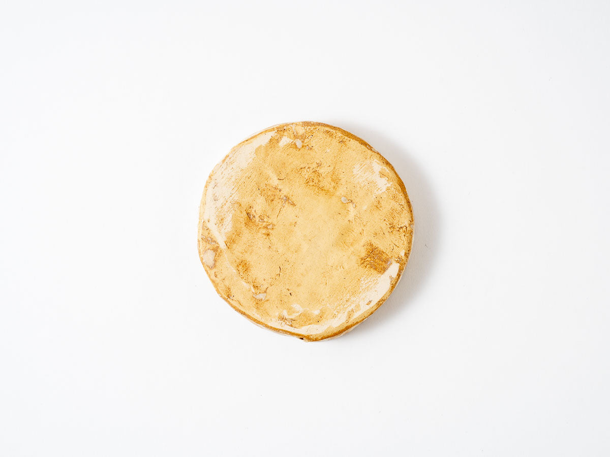 乱掻(黄)立縁丸皿(姫)【梶原妙子】