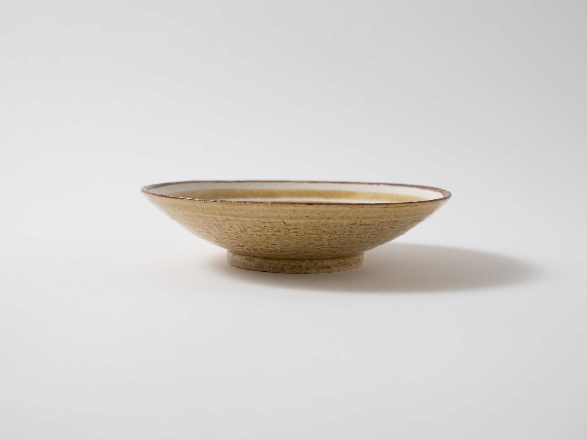 輪線5.5寸皿(飴黄桑)【野村佳苗】