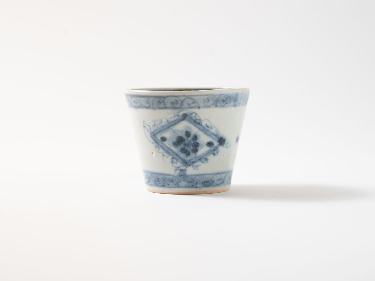 そば猪口 ダイヤ窓絵【横田翔太郎】