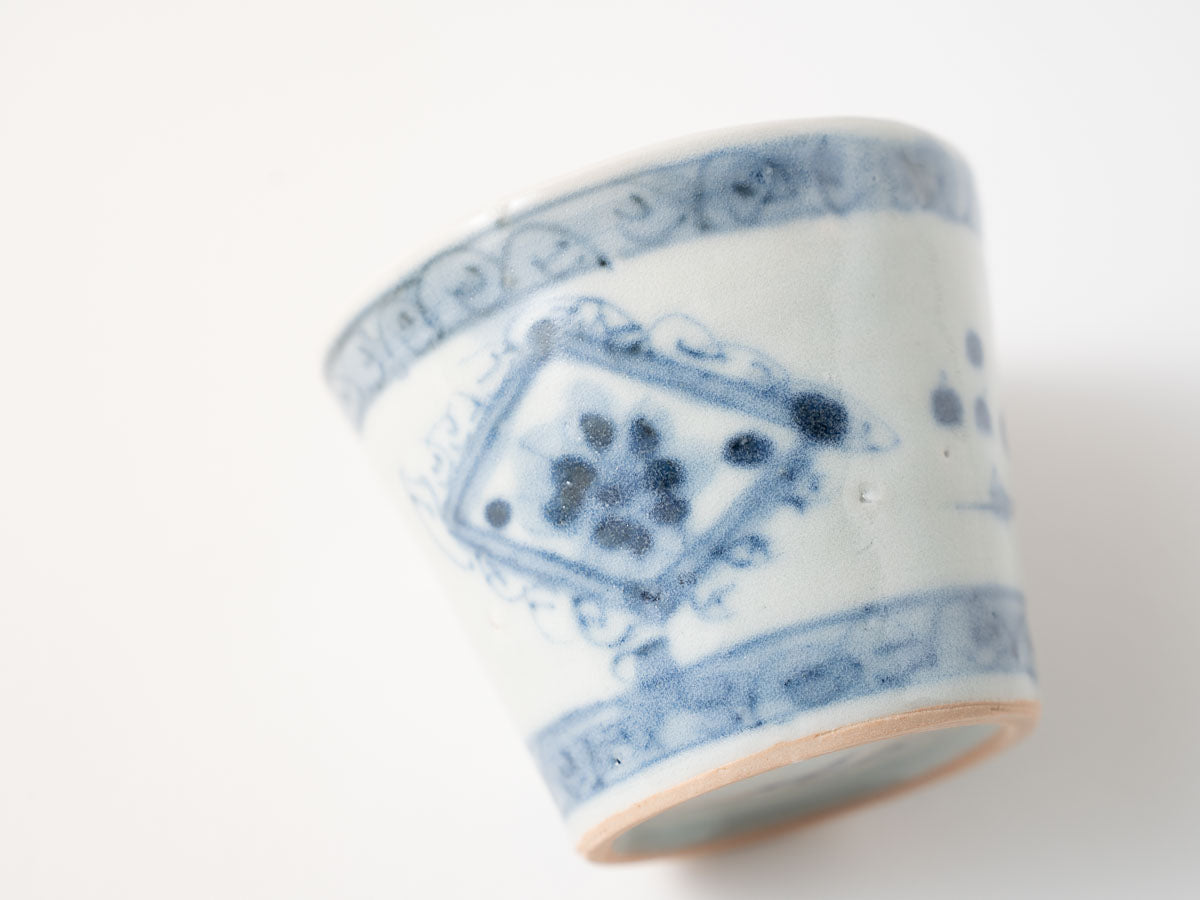 そば猪口 ダイヤ窓絵【横田翔太郎】