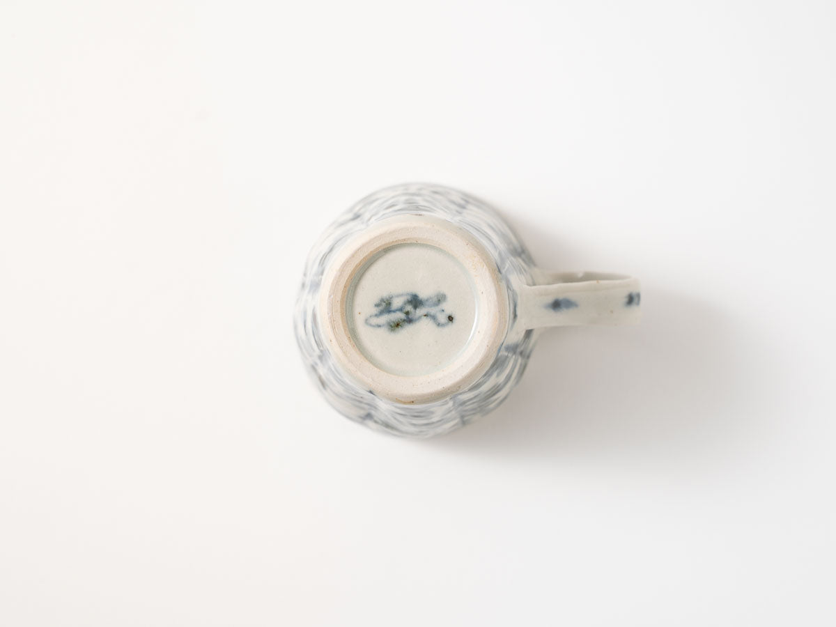 安南(磁)指なぶりマグカップ 花火唐草【横田勝郎】