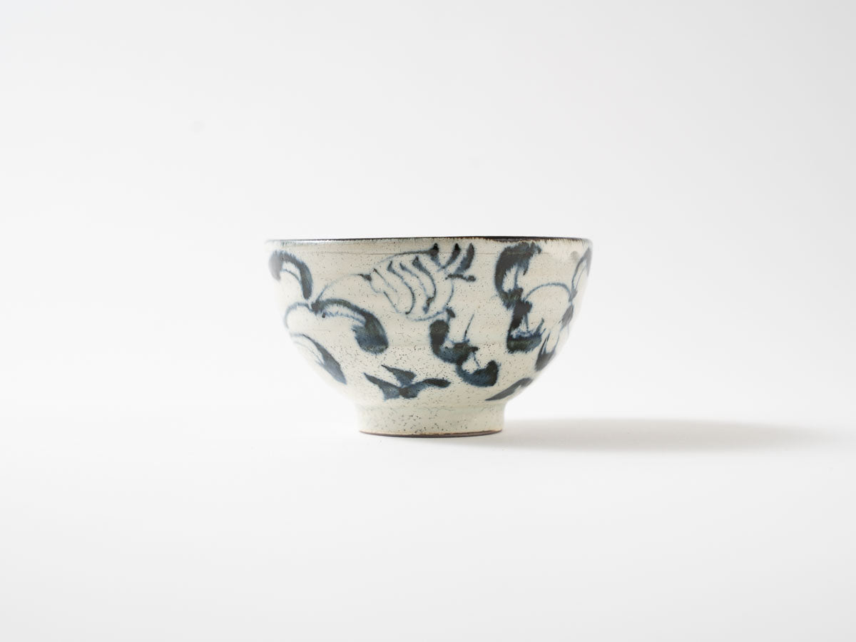 安南 水草紋飯碗小【横田勝郎】