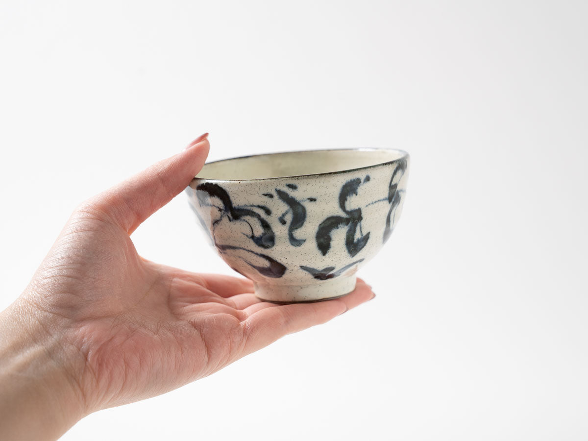 安南 水草紋飯碗小【横田勝郎】