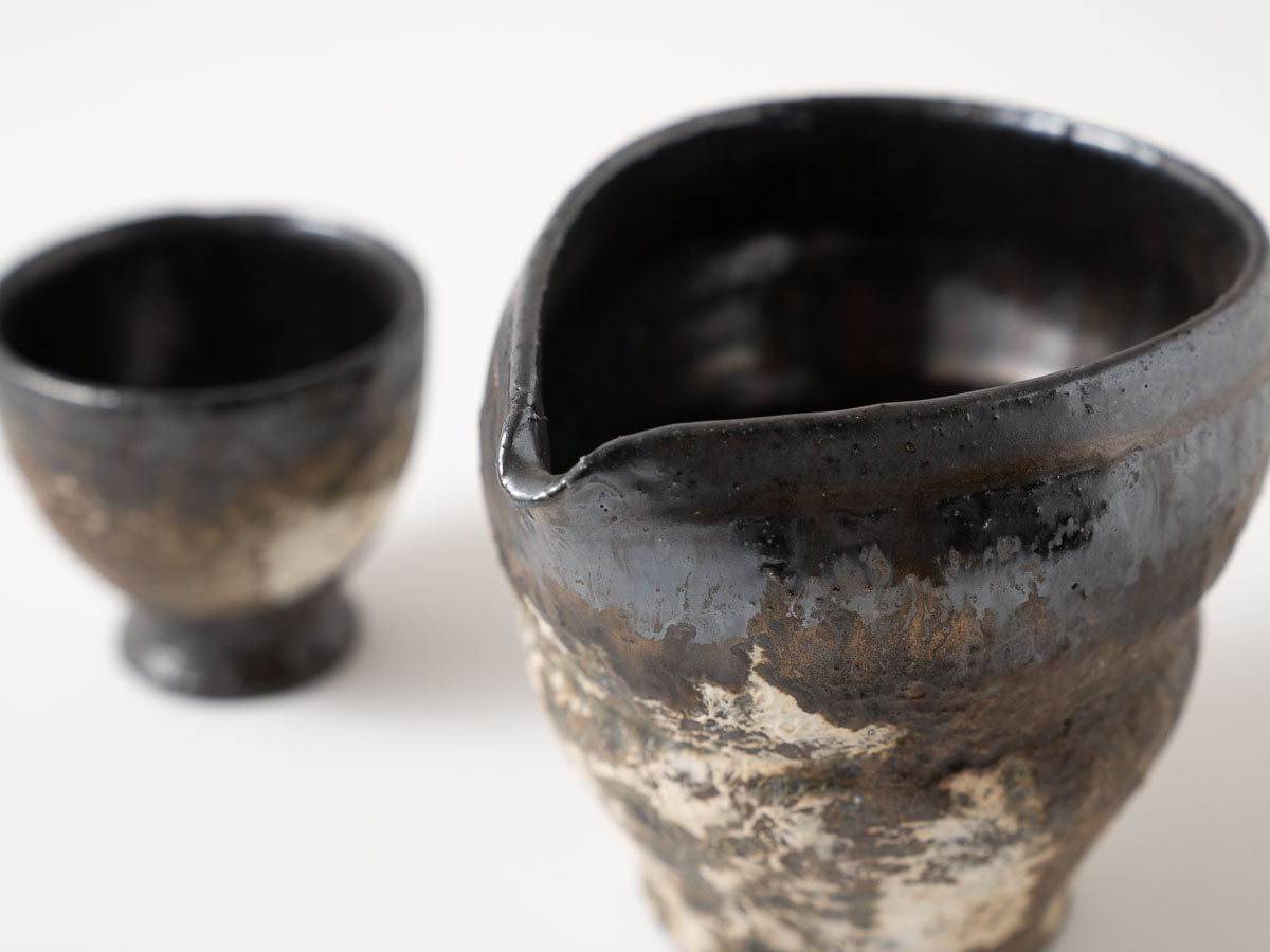 泥彩片口(酒器)【平井悠一】