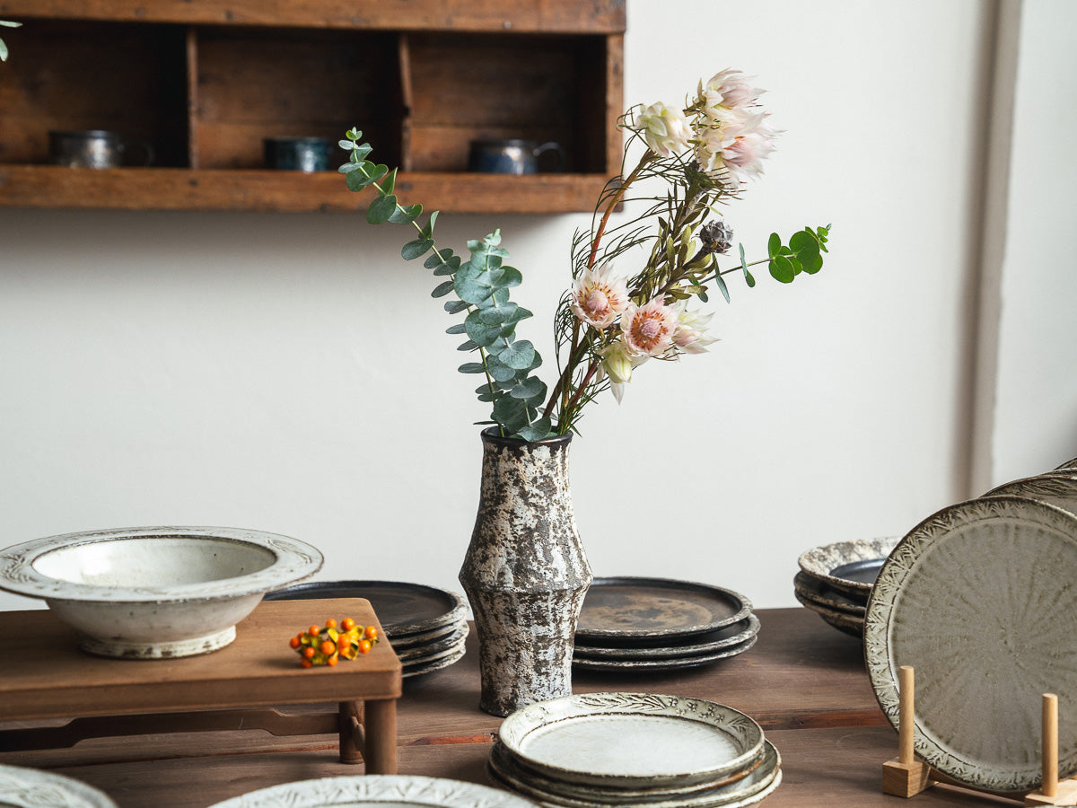 泥彩花器 大【平井悠一】