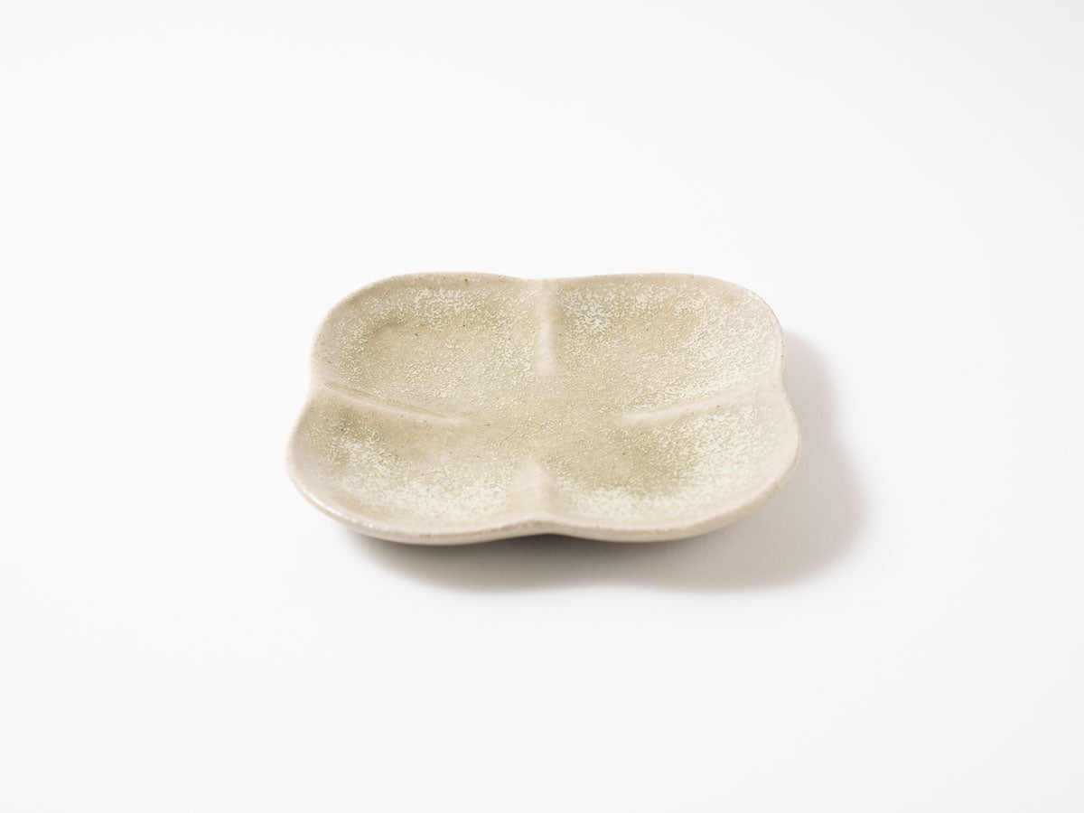 まるスクエアプレート M 白抹茶【藤原志鈴香】