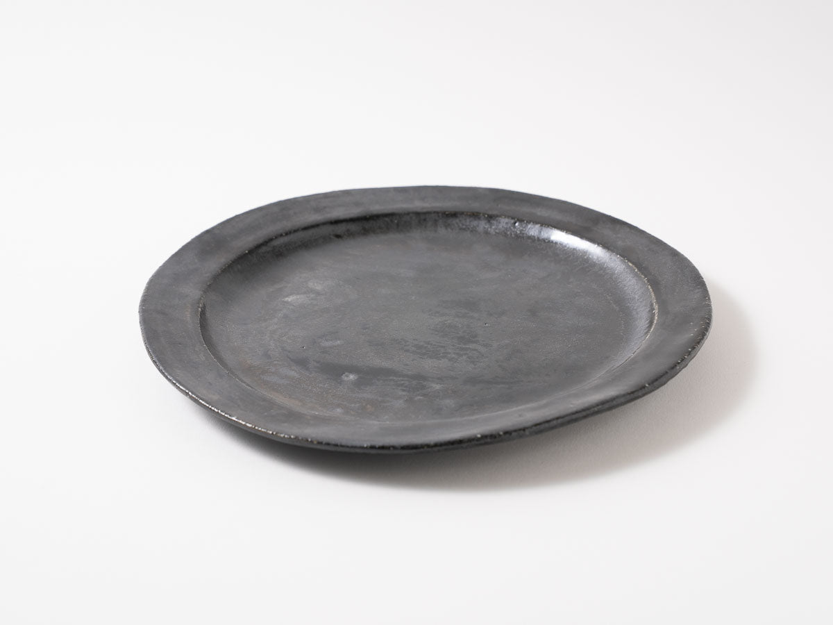 リムプレート 8寸 黒【藤原志鈴香】