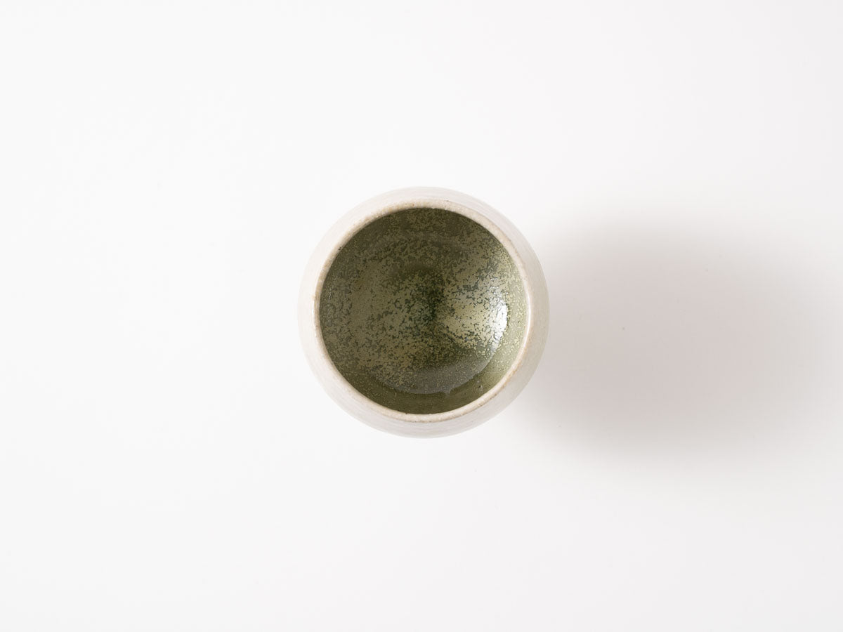 ゴブレット 白抹茶【藤原志鈴香】