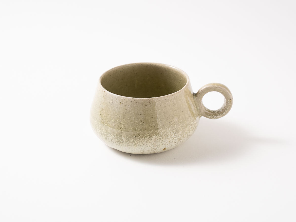 スープカップ L 白抹茶【藤原志鈴香】