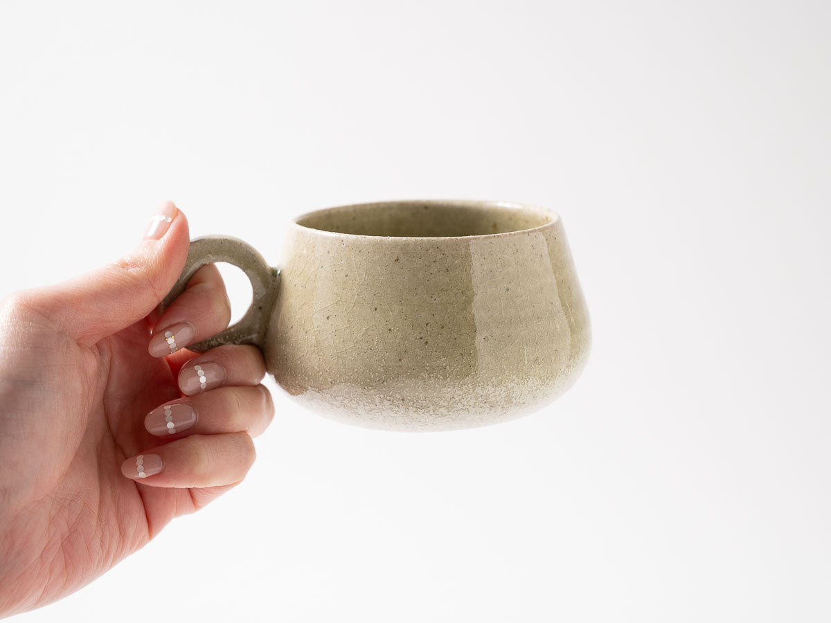 スープカップ L 白抹茶【藤原志鈴香】