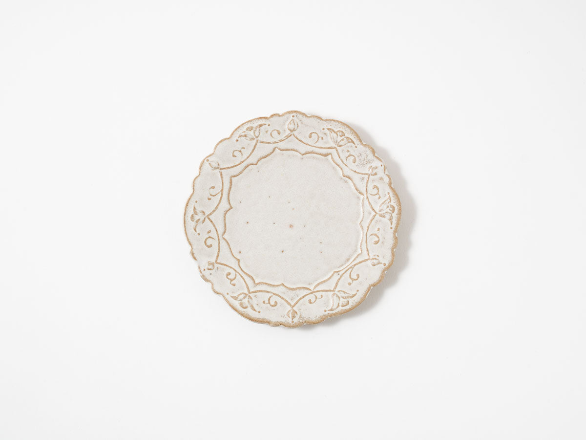 花リム四寸皿【樋口唯】