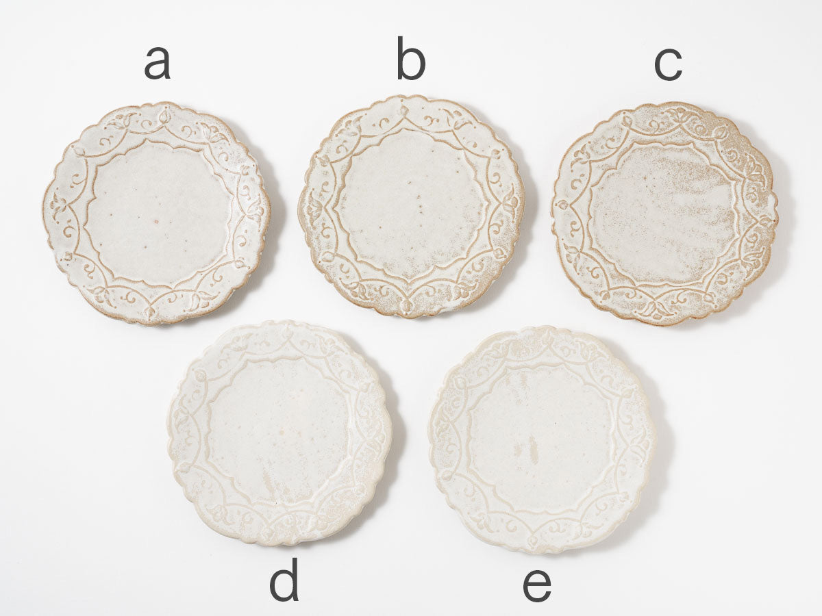 花リム四寸皿【樋口唯】