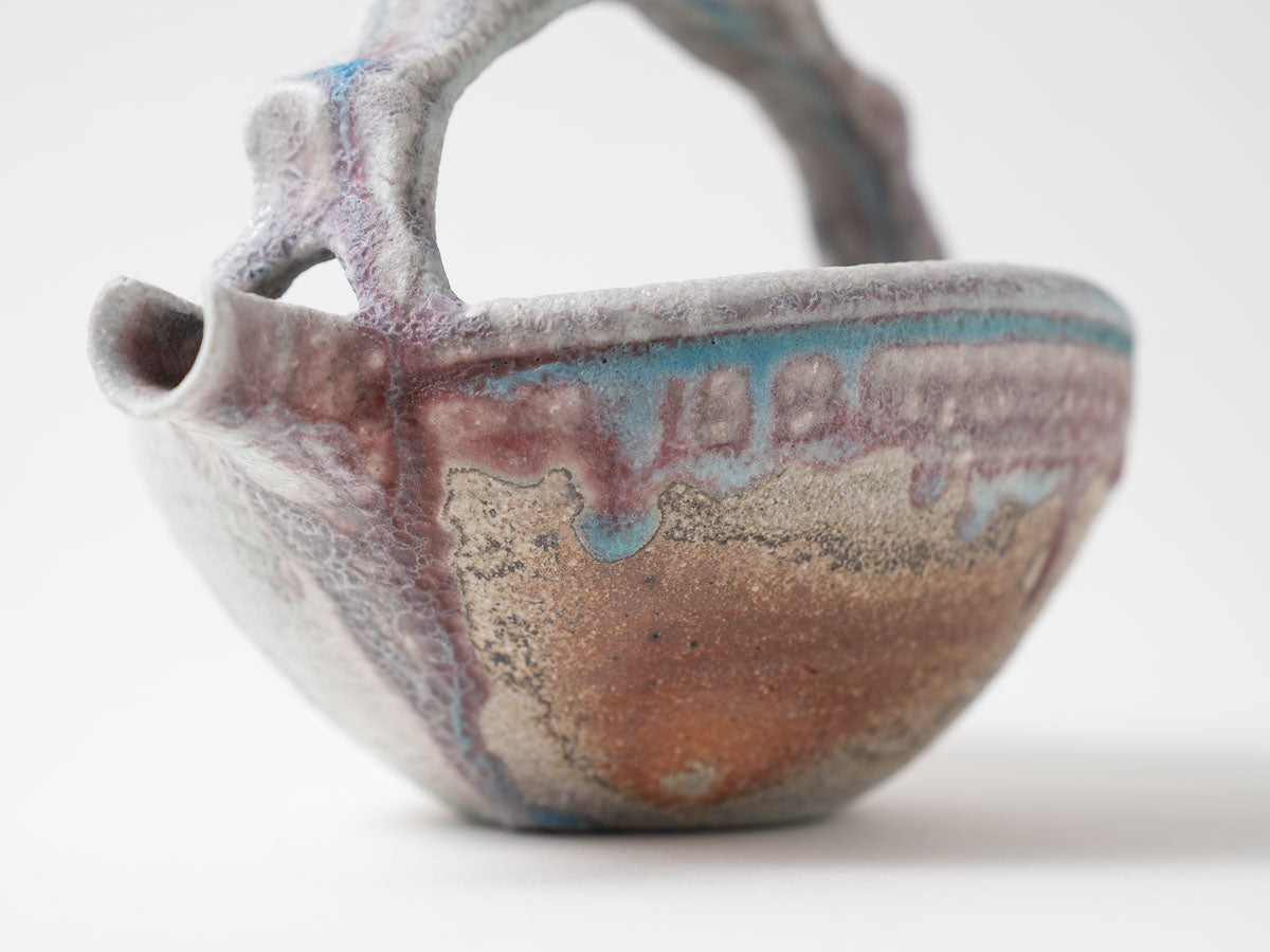 持ち手付片口【高橋燎】