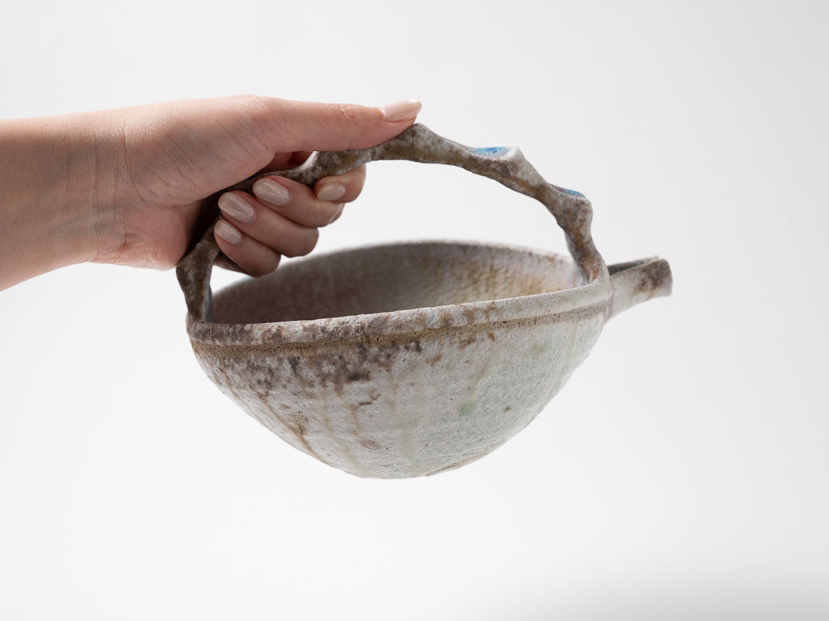 持ち手付片口【高橋燎】