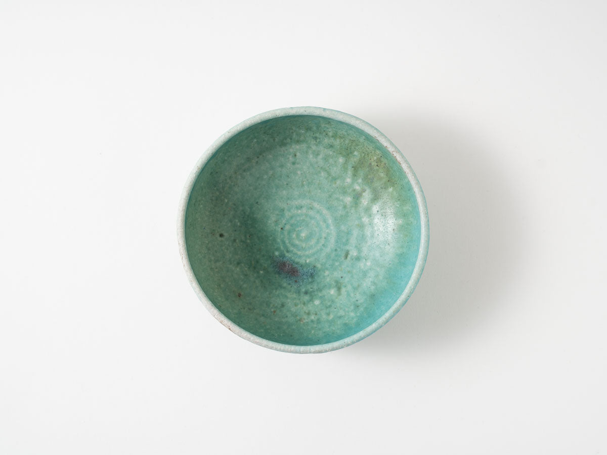 ふち線彫鉢 c【高橋燎】
