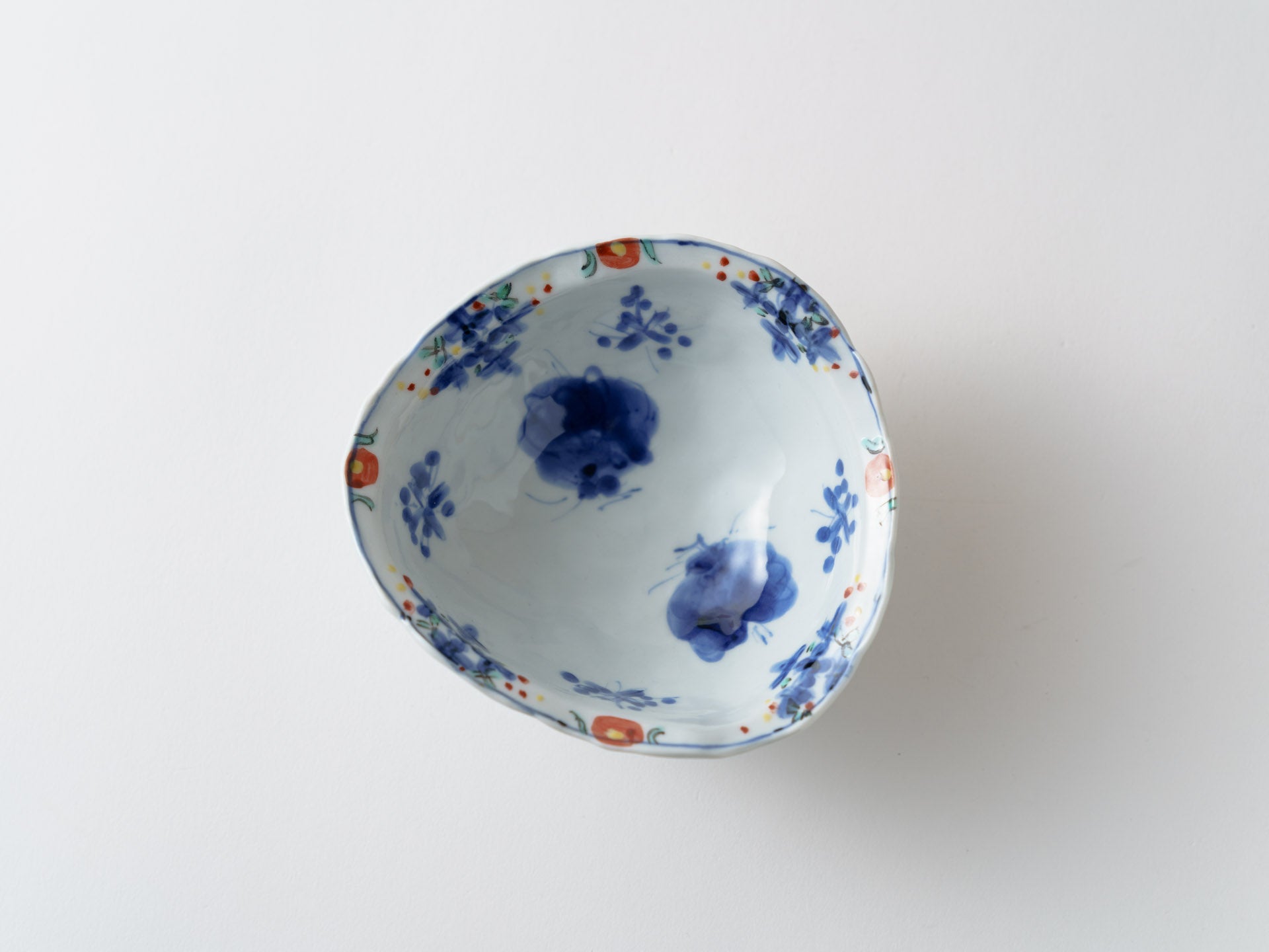 染錦花蝶丸小鉢 中【松尾貞一郎】