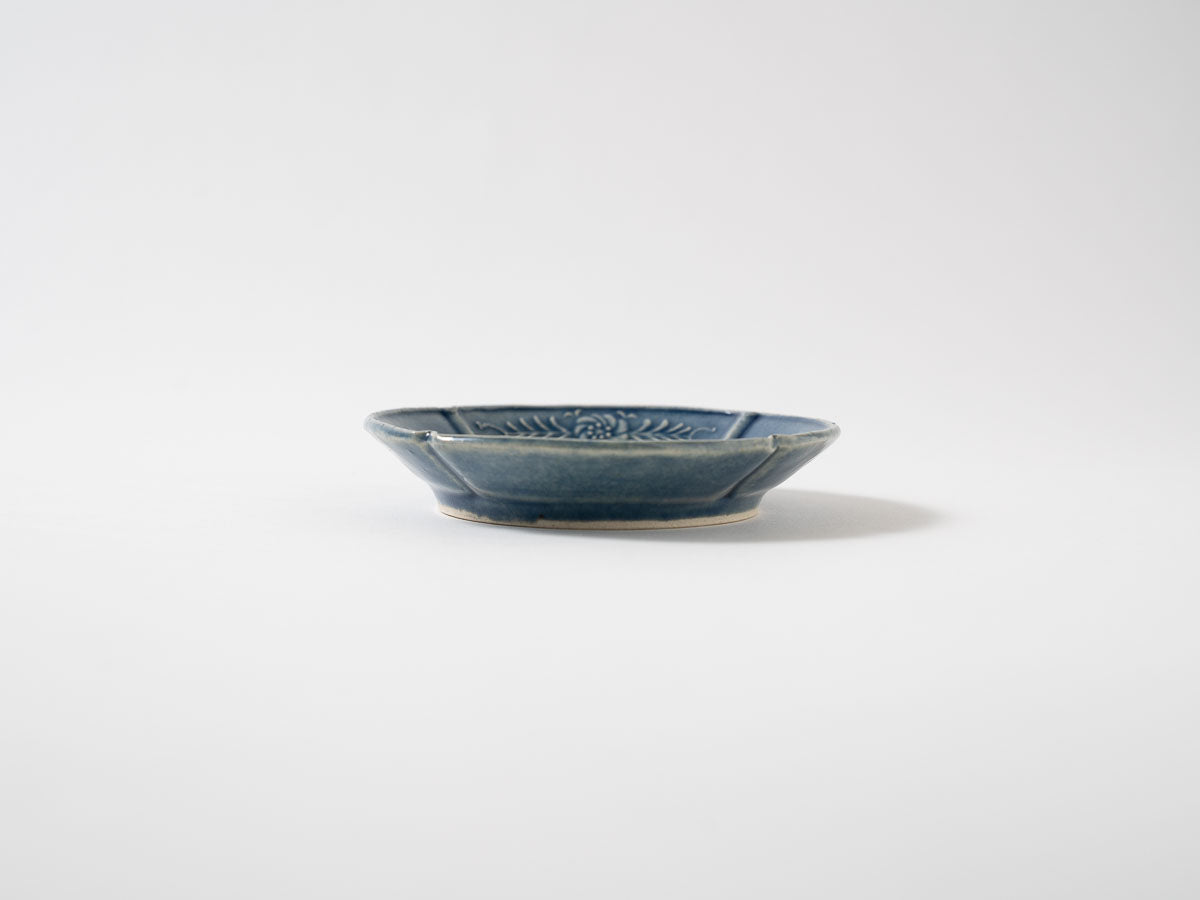 四方割花弁紋小皿【山崎瞳】