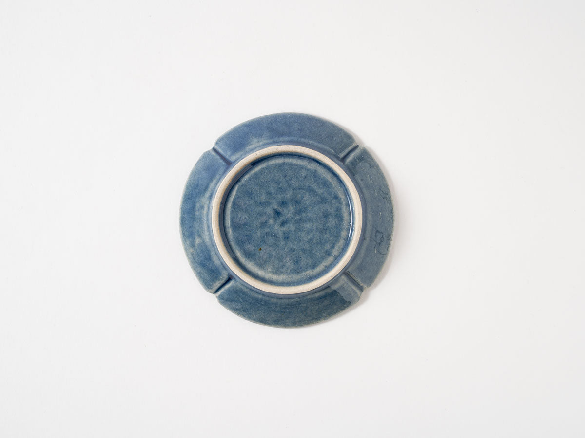 四方割花弁紋小皿【山崎瞳】