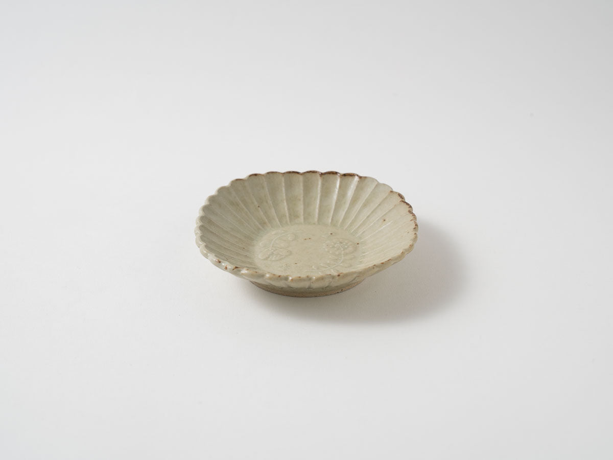 花巴紋菊割角小鉢【山崎瞳】