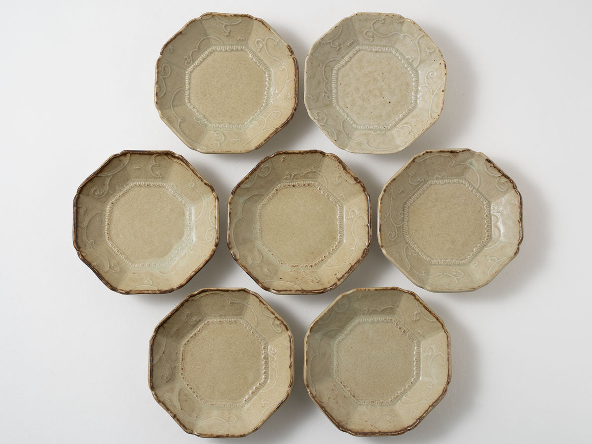 唐草八角小鉢【山崎瞳】