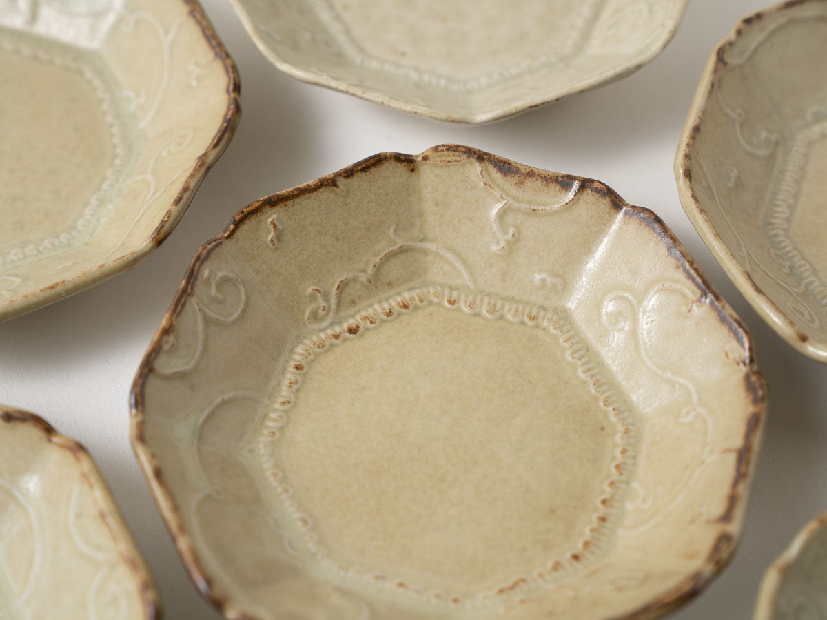 唐草八角小鉢【山崎瞳】