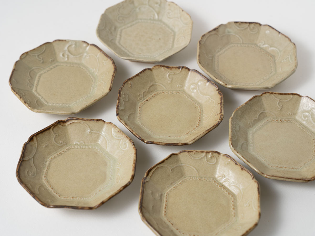 唐草八角小鉢【山崎瞳】