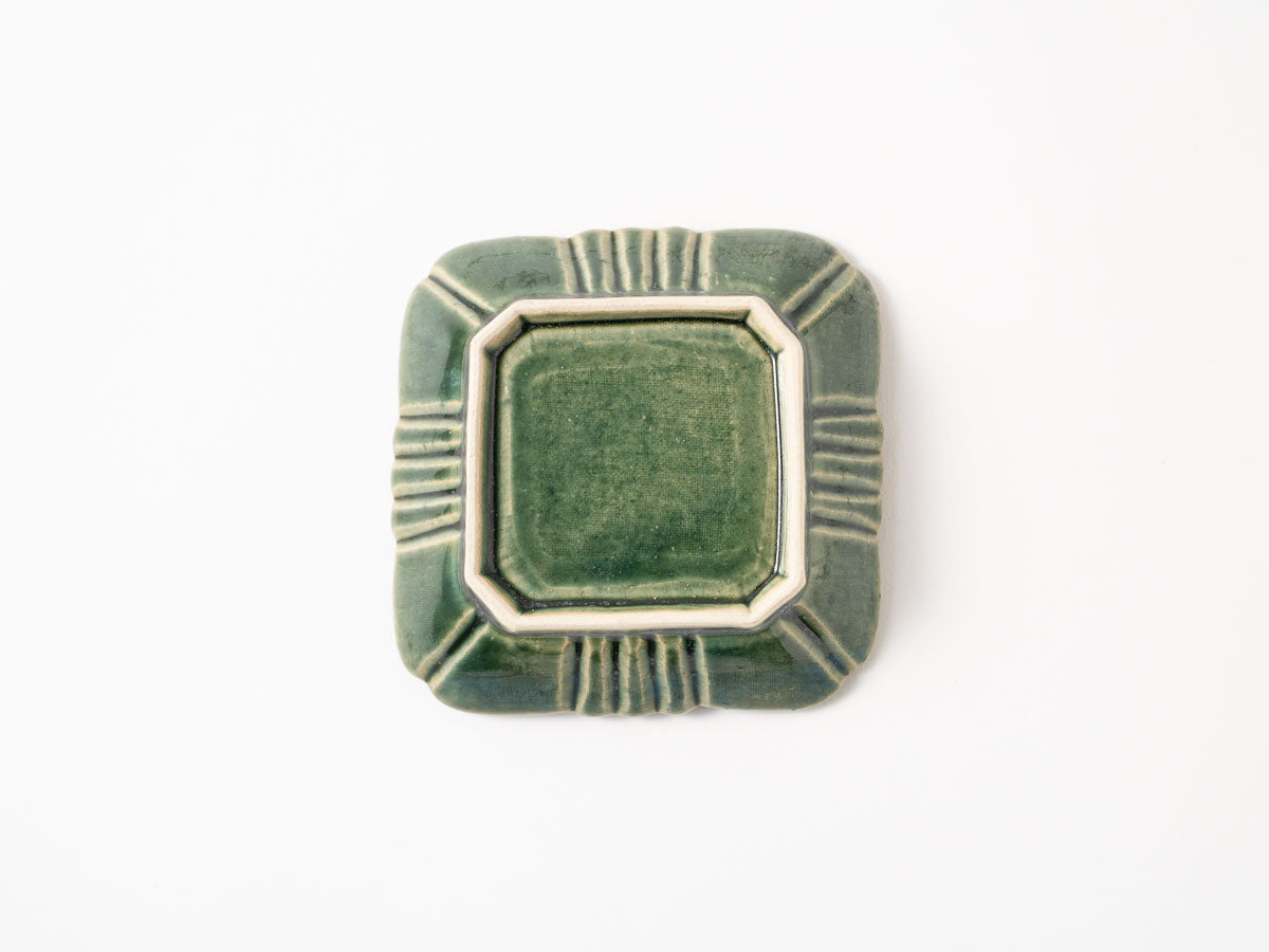 草花紋角小鉢【山崎瞳】