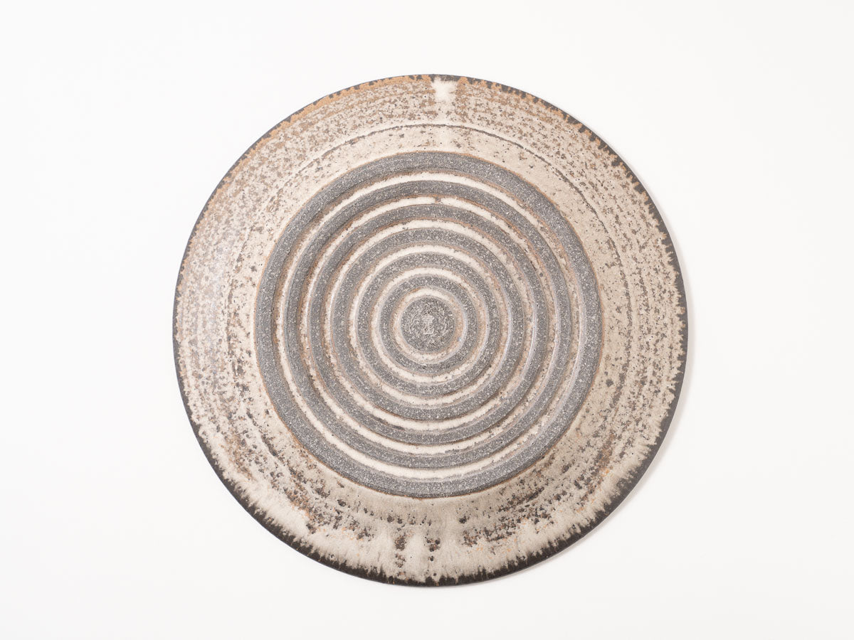 リム平皿 8寸【山本雅則ex25】