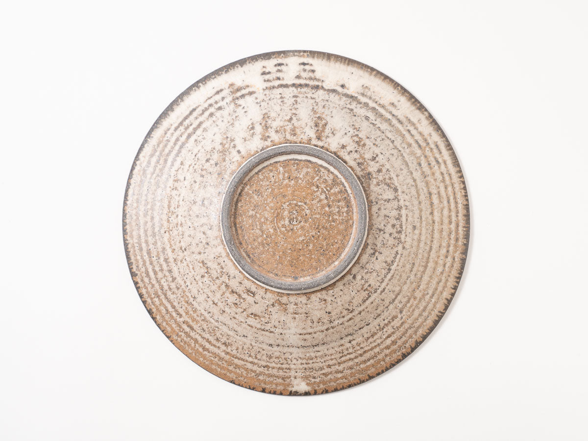 しのぎリム皿 大 白【山本雅則ex25】