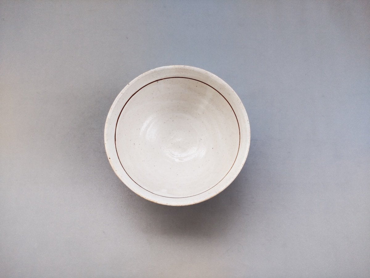 サビ花唐草飯碗 赤【日比野正明】