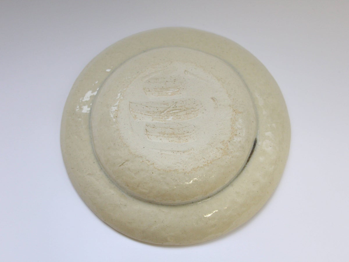 安南赤エスニック7.5寸リム鉢【日比野正明】