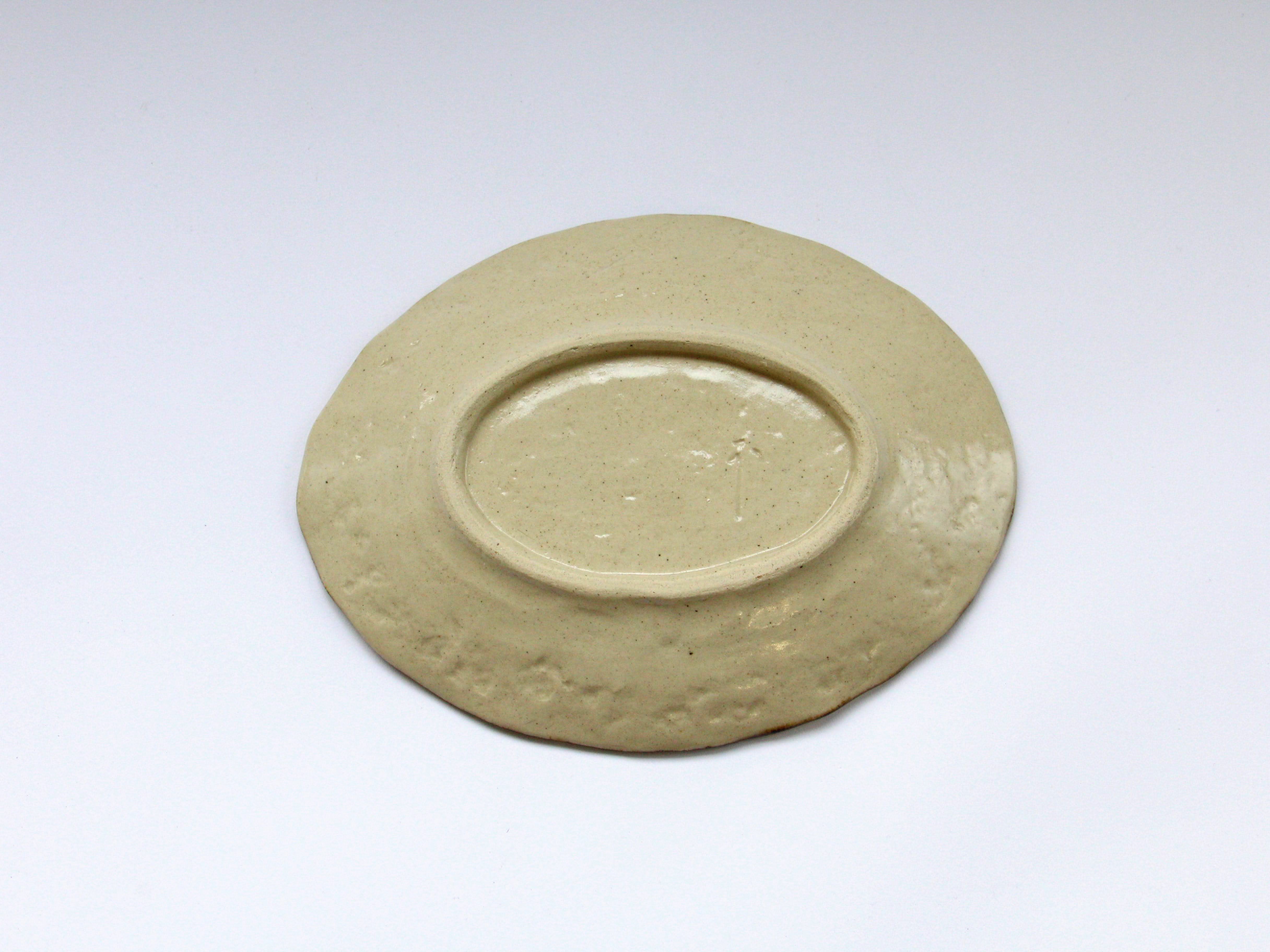 牡丹花楕円皿【加藤芳平】